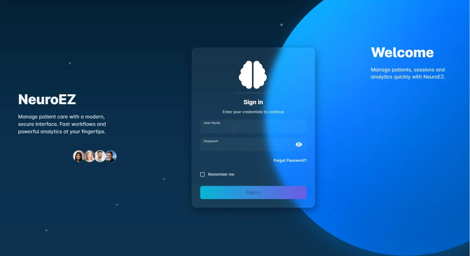 NeuroEZ Dashboard
